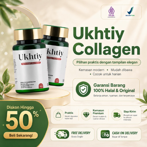 Ukhtiy Collagen -  Kolagen Pencerah Kulit Original GARANSI 100%