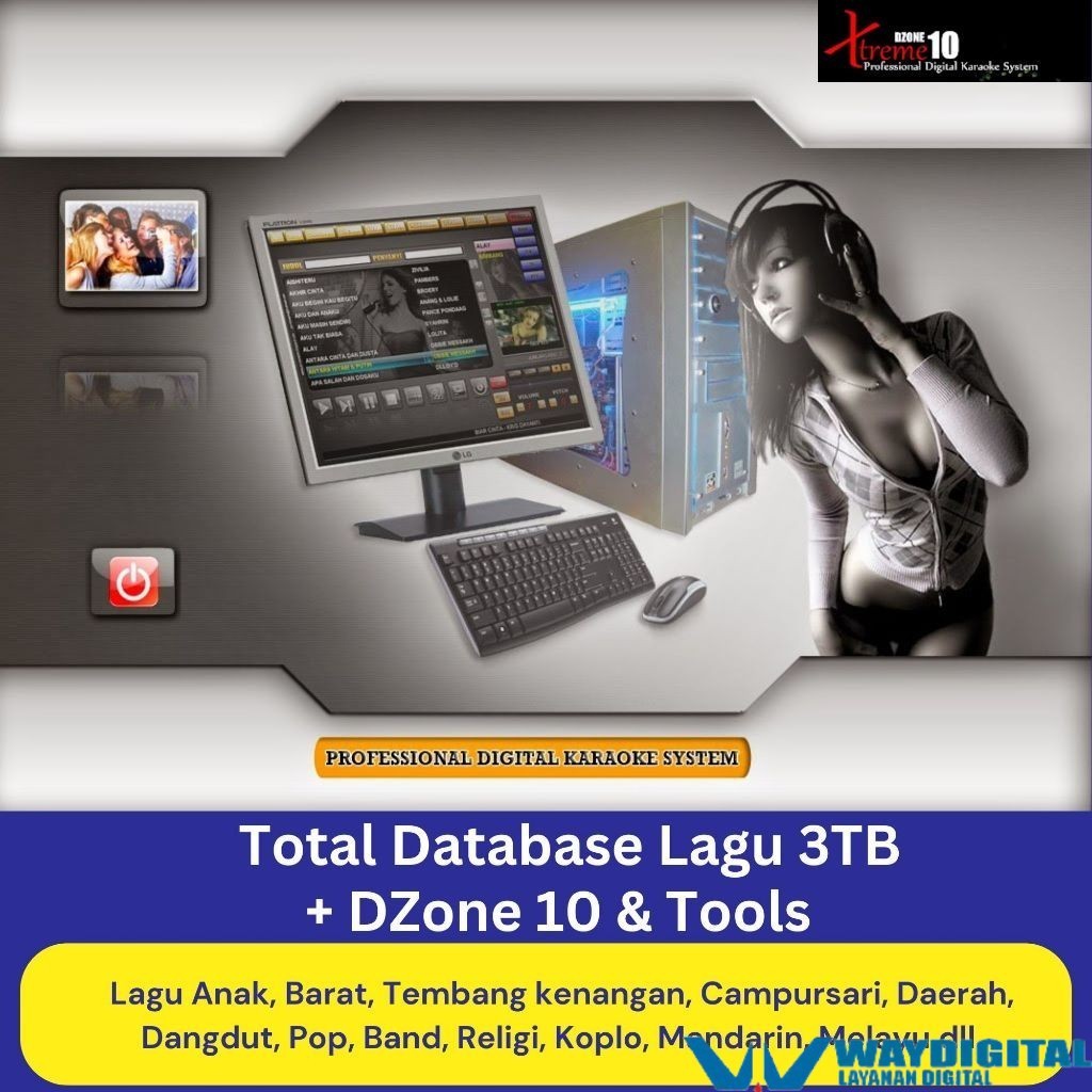Dzone Karaoke System Include Full Database Lagu 3TB android dan pc