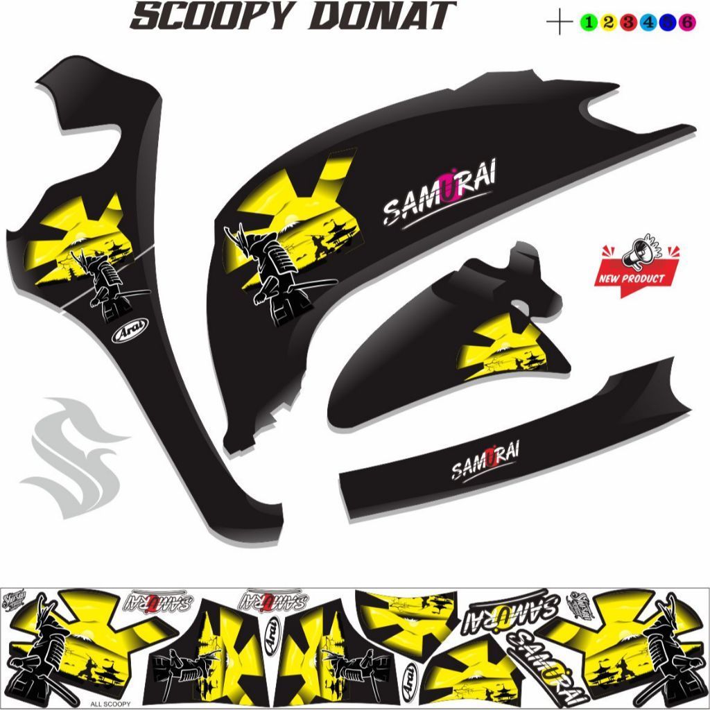 SETRIPING SCOOPY/ VARIASI STIKER MOTOR SCOOPY FI / VARIASI SCOOPY NEW/ STRIPING SCOOPY VARIASI MOTOR