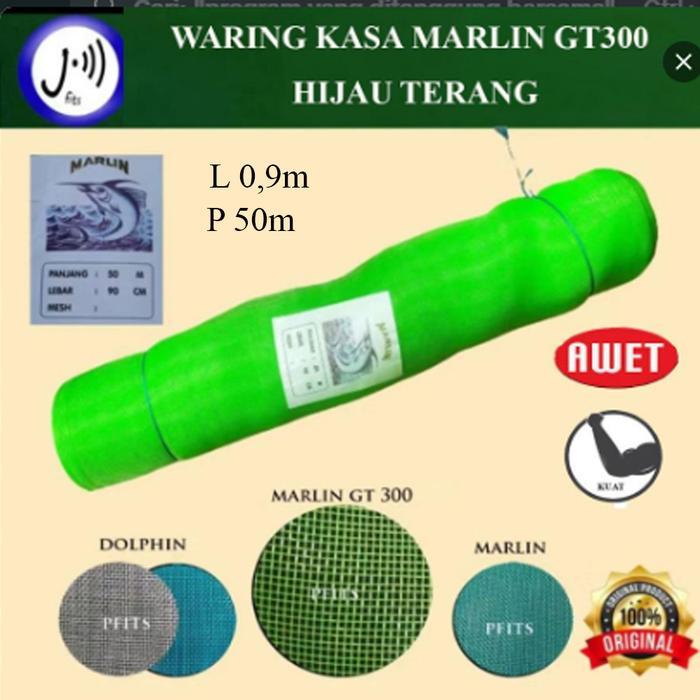 Waring kasa Marlin GT Rol P 50 m x L 0,9 m/ waring hijau/ kasa nyamuk/ jaring greenhouse/ insect net
