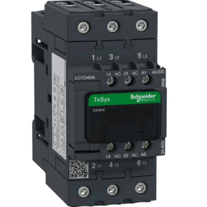 CONTACTOR LC1D40BNE 24-60VAC DC SCHNEIDER