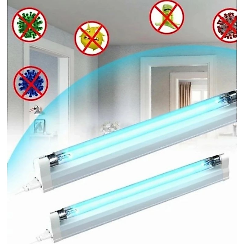 set lampu uvc germocidal + kap rumah t5 8w goldstar