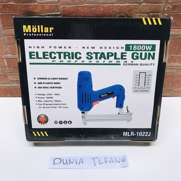 Electric Stapler MOLLAR - Staples Gun Listrik (Electric Staple Gun) Mollar MLR-1022J 1800W