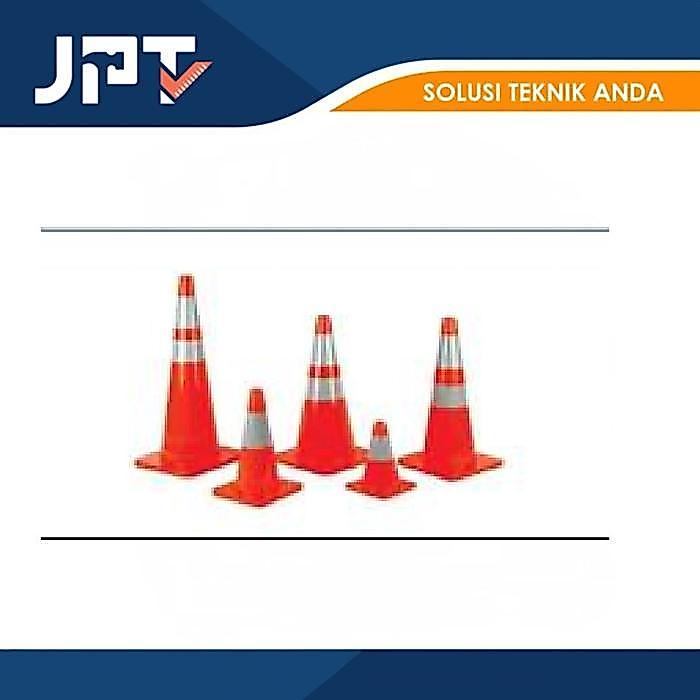TRAFFIC CONE 70 CM (RUBBER BASE)