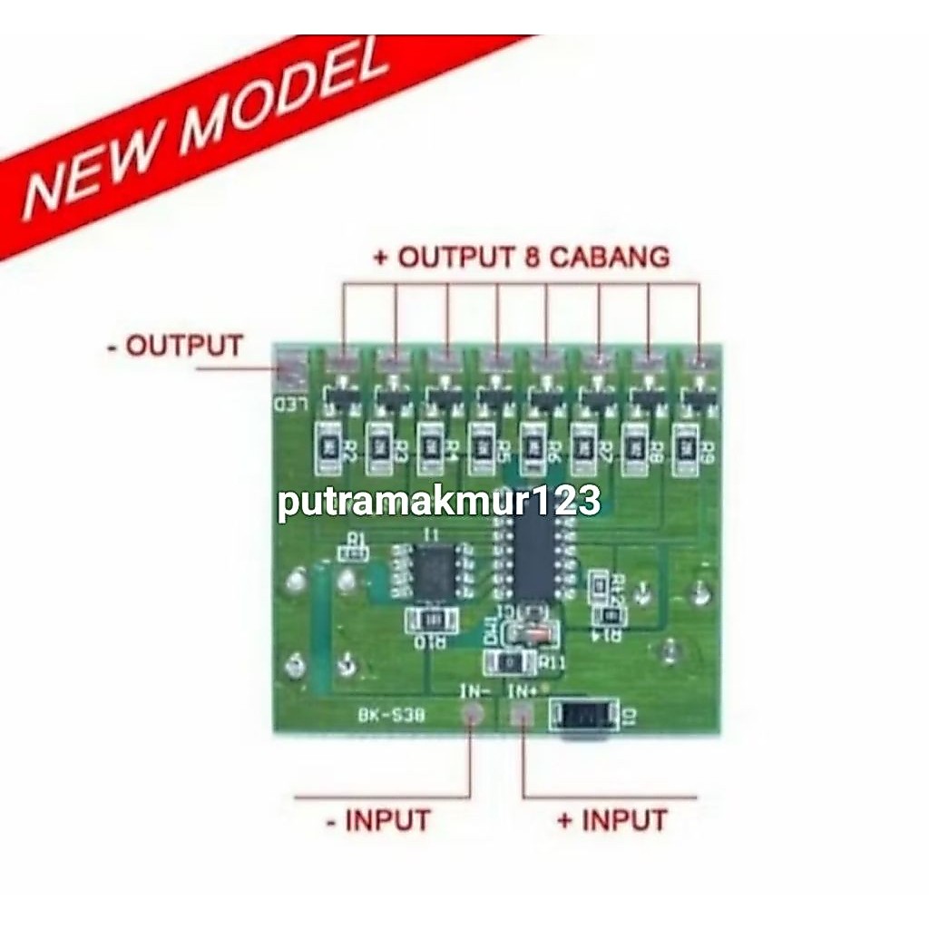 Modul Led BK-S38 Modul Running 11 Mode / Modul Led 8 TR 11 Kombinasi