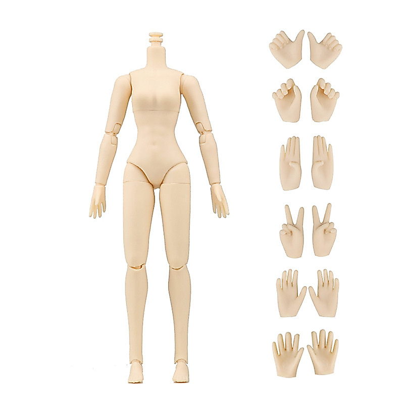 21cm Doll Figure Body Multi-Joints Movable Slim Doll Yoga Body White Brown Coffee Beige Skin Doll