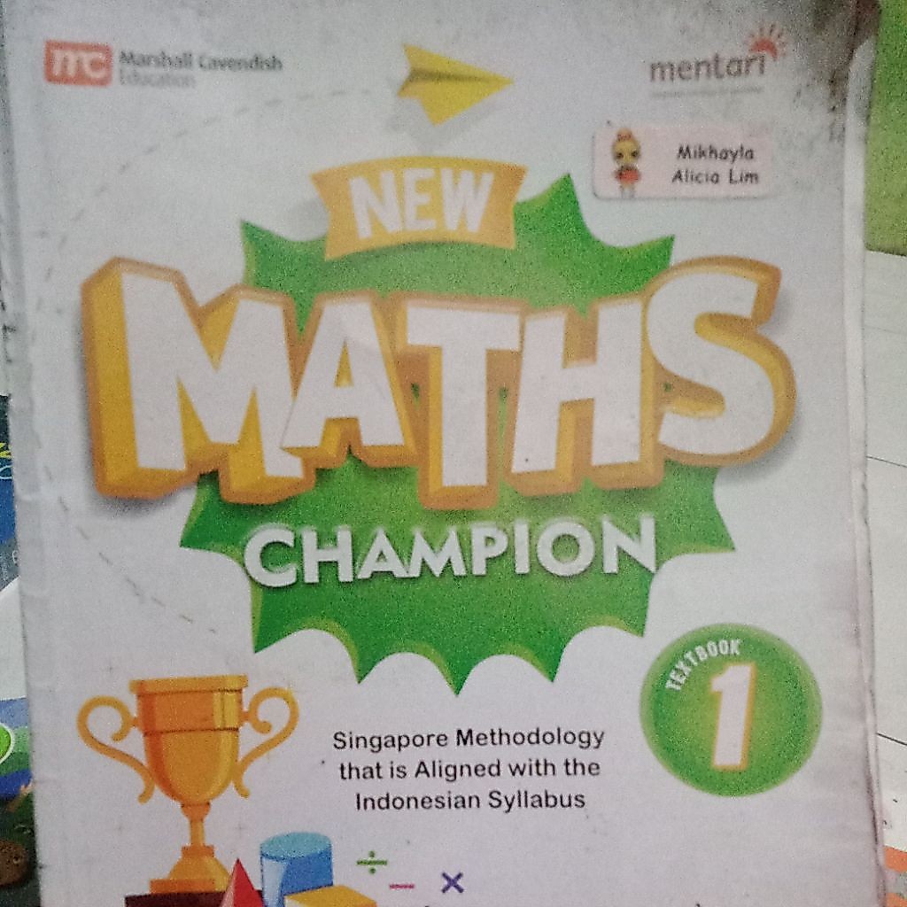 buku NEW MATHS CHAMPION 1 PENERBIT MARSHALL CAVENDISH