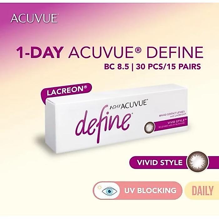 READY Terlaris ACUVUE DEFINE 1-DAY CONTACT LENSES SOFTLENS CONTACT LENS LENSA KONTAK VIVID STYLE 1