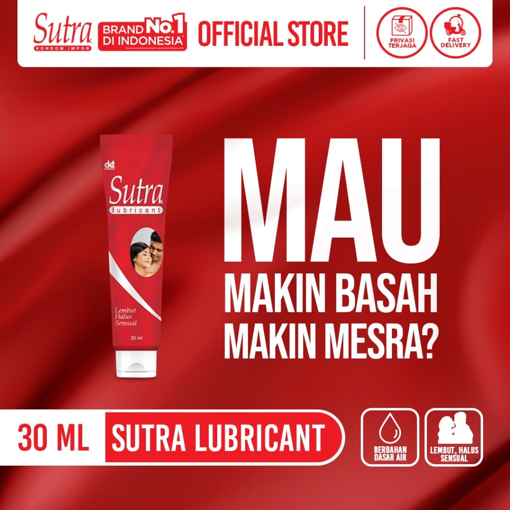 AMAN Sutra Lubricant 30ml - Pelumas Lembut & Sensual. Makin Basah Makin Mesra