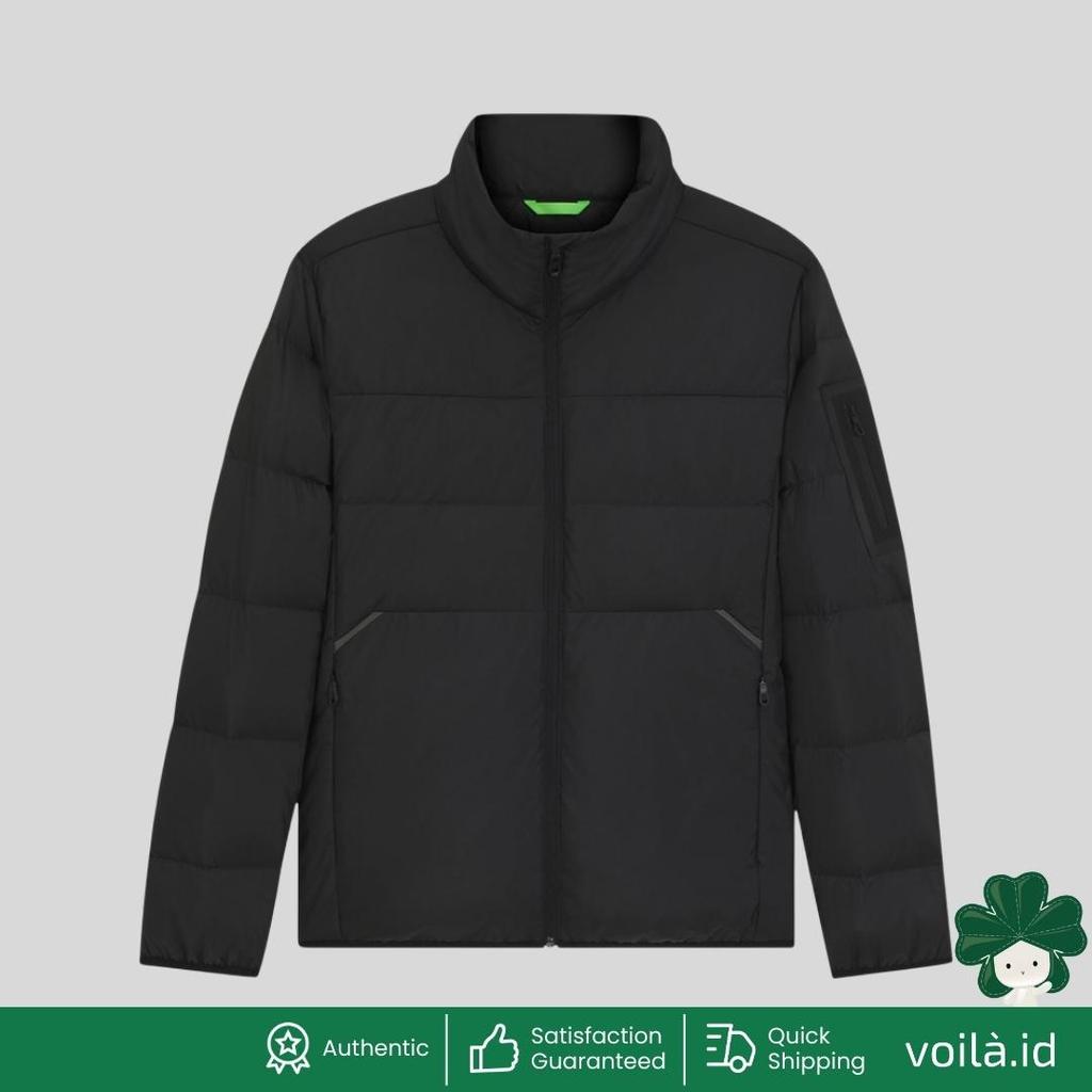 OW_Urbanex Puffer Water-Repellent Down Jacket with Sleeve Pocket Black