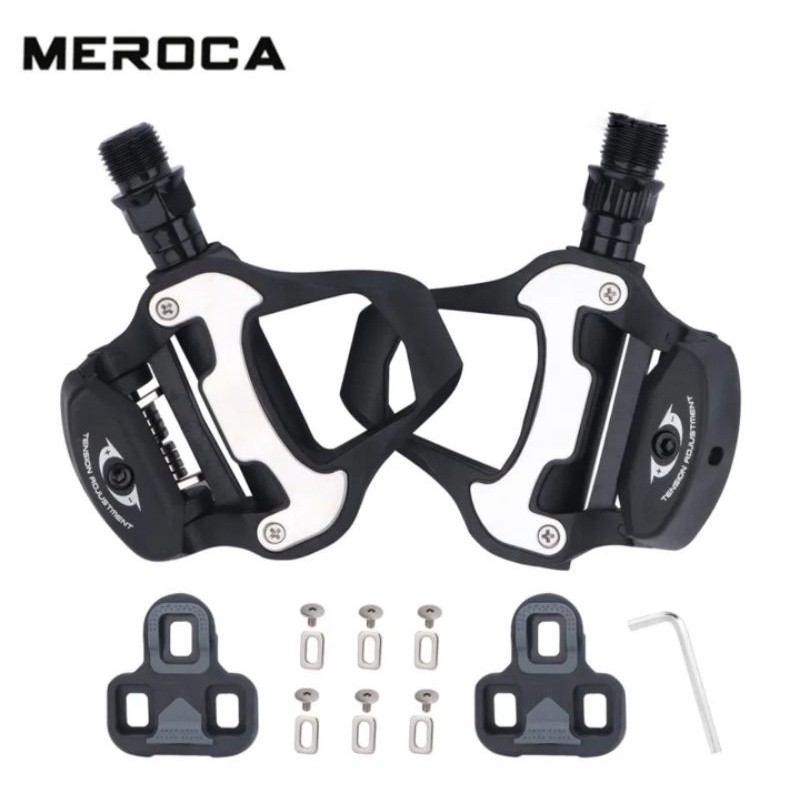 MEROCA Pedal Cleat Look Keo Sepeda Balap Pedal Cleats Sepeda Roadbike