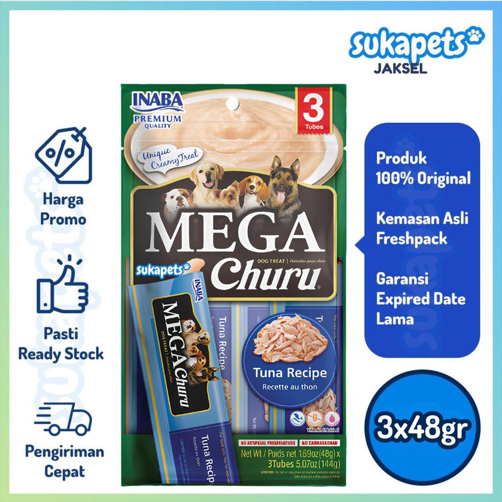 Ciao Inaba Dog Mega Churu Tuna Recipe 3x48gr