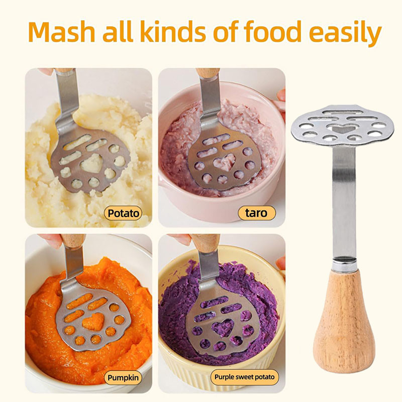 

Little Bear Masher Stainless Steel Baking Baby Potato Food Grade