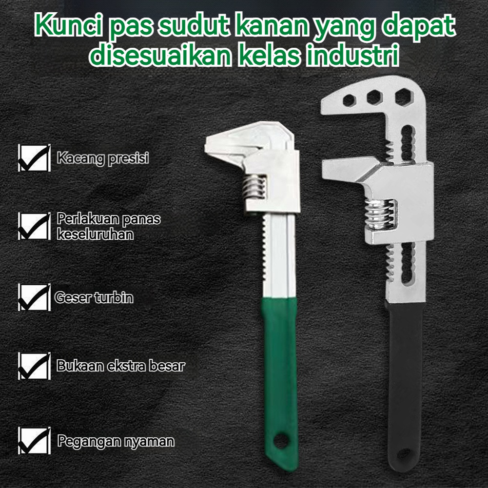 Kunci Inggris F type Kunci Inggris Pipa Pas Universal Serbaguna Adjustable Wrench
