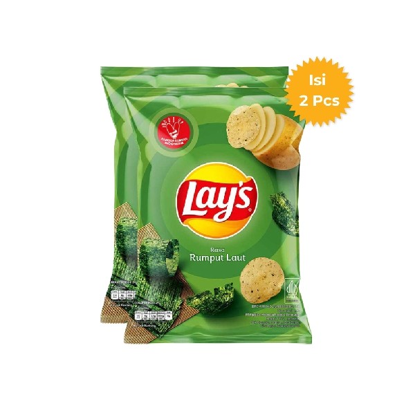 

Lays Keripik Kentang Rasa Rumput Laut 64 Gram X 2 Pcs