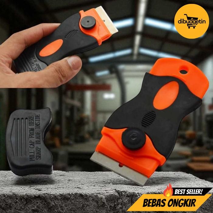 

Pisau Pengupas Stiker Serbaguna Scraper Knife for Car Sticker - QD-0485