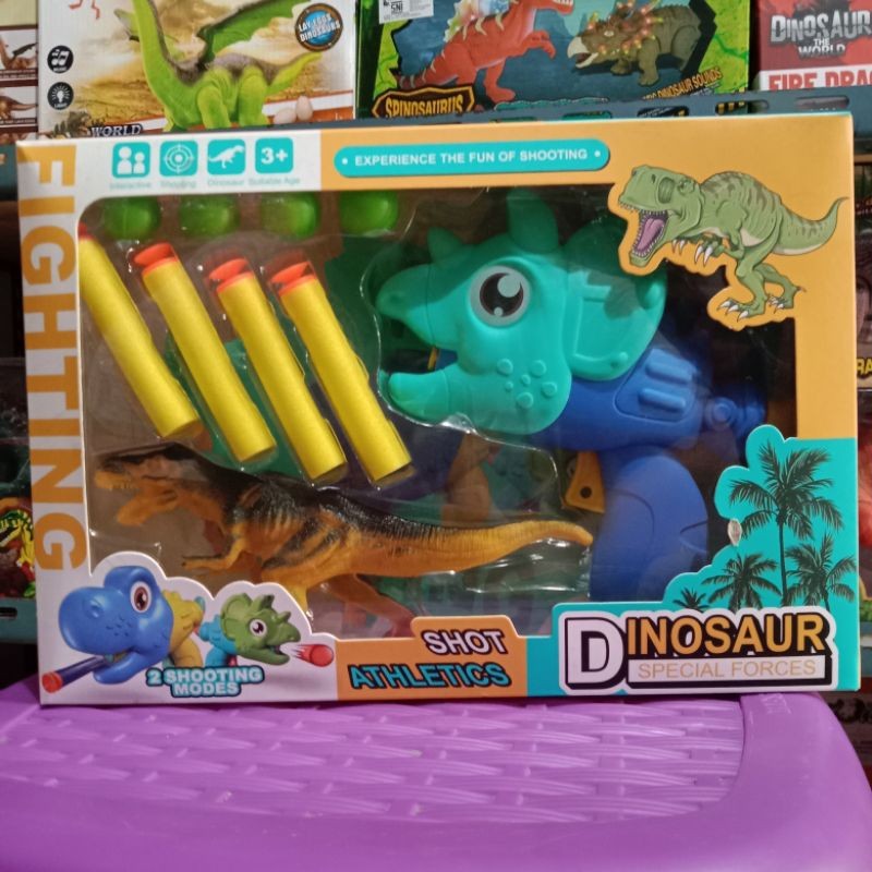 Tembakan Busa Dinosaurus Mainan Tembak Bola tembak Busa