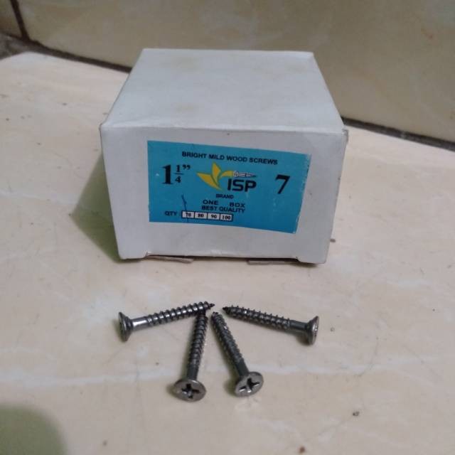 Skrup kayu 3cm skrup 11/4" (KAYU)