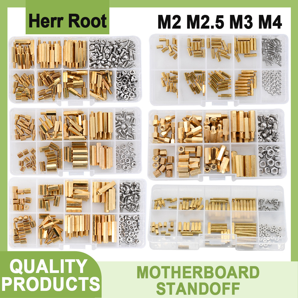 M2 M2.5 M3 M4 Brass Motherboard Standoffs Hex Board Rack Stud Spacing Screw Hexagon Single Head PCB 