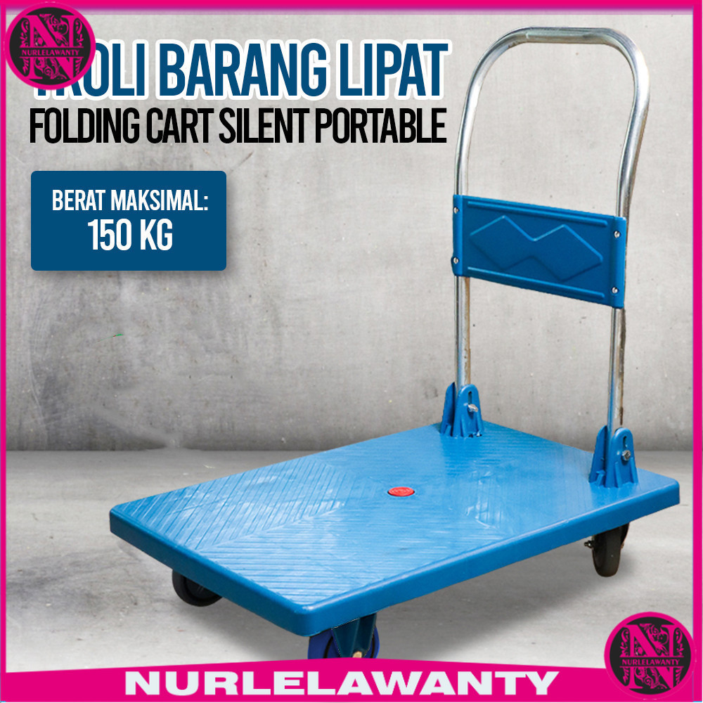 

- DLPO Troli Barang Lipat Trolley Folding Cart Portable 47x69cm 150kg - DP303 -