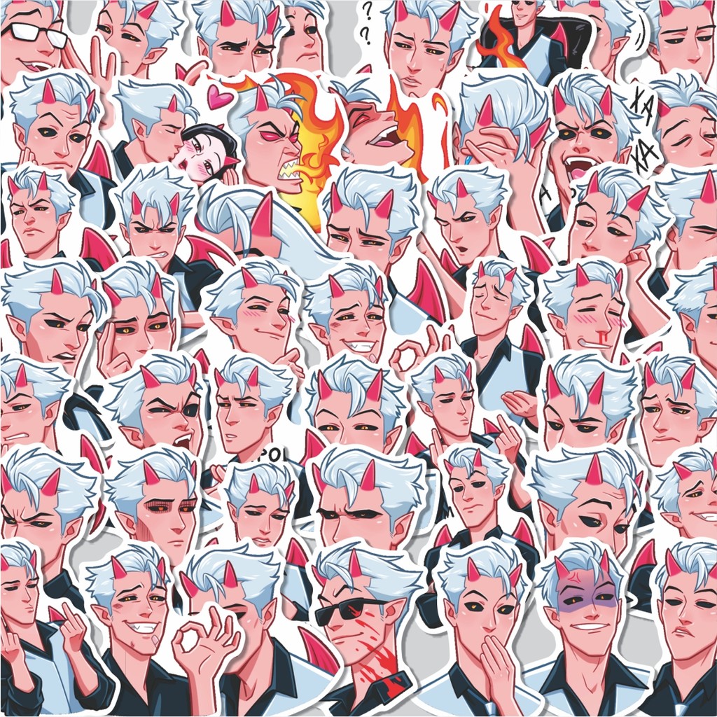 

Stiker Cutting Pack Stiker Boys Demon Isi 100Pcs Series Aesthetic Lucu Keren Untuk Koper Bahan Vynil