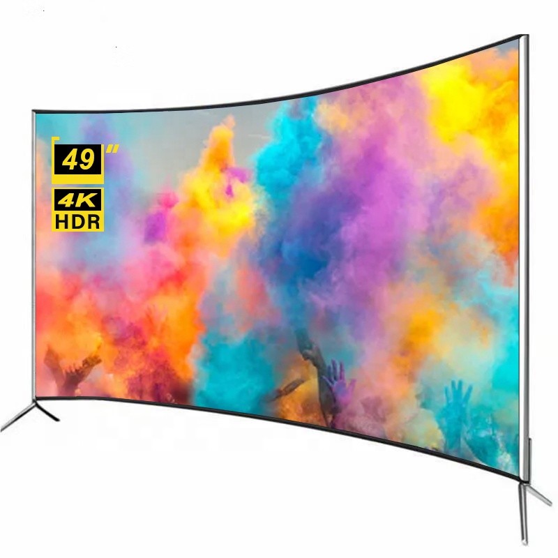 Advanced Customization STLF ZJW 49 Inch Curved Smart TV Smart TV 4K Big Screen Ultra HD LED Televisi