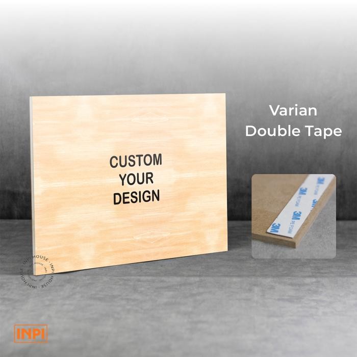 

Sign Custom Cetak Tulisan/Logo Request Warna Merah & Lainnya - INPI HOUSE - double tape