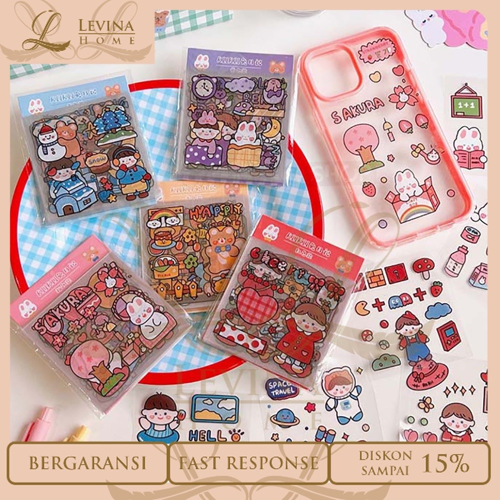 

Sticker Aesthetic Kelinci Beruang Lucu Stiker Dekorasi Journal Scrapbook Decor Stickers – Levina Home