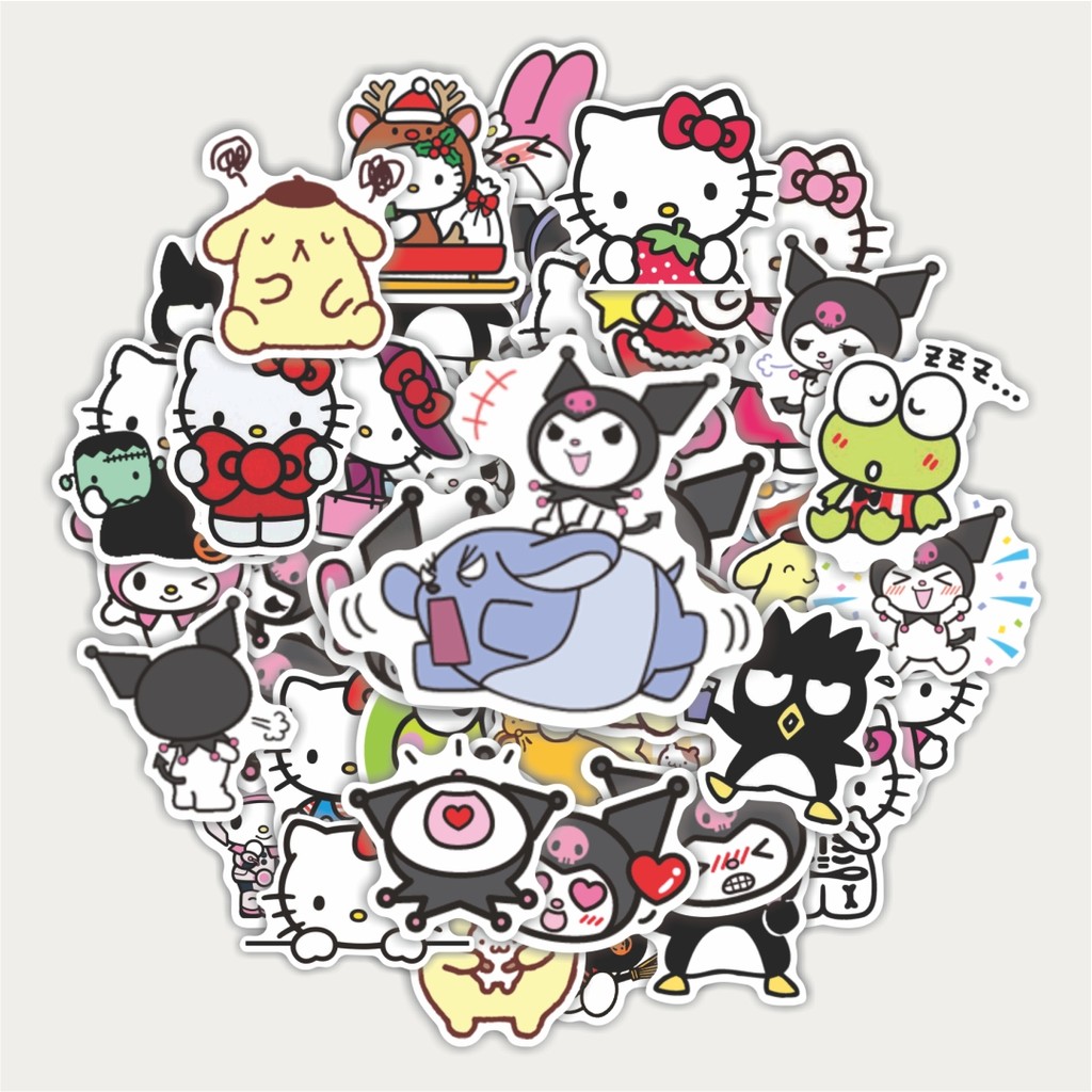 

Sticker Pack Stiker Kartun Sanrio Karakter | Sticker TUMBLR | Stiker LAPTOP KOPER HELMP