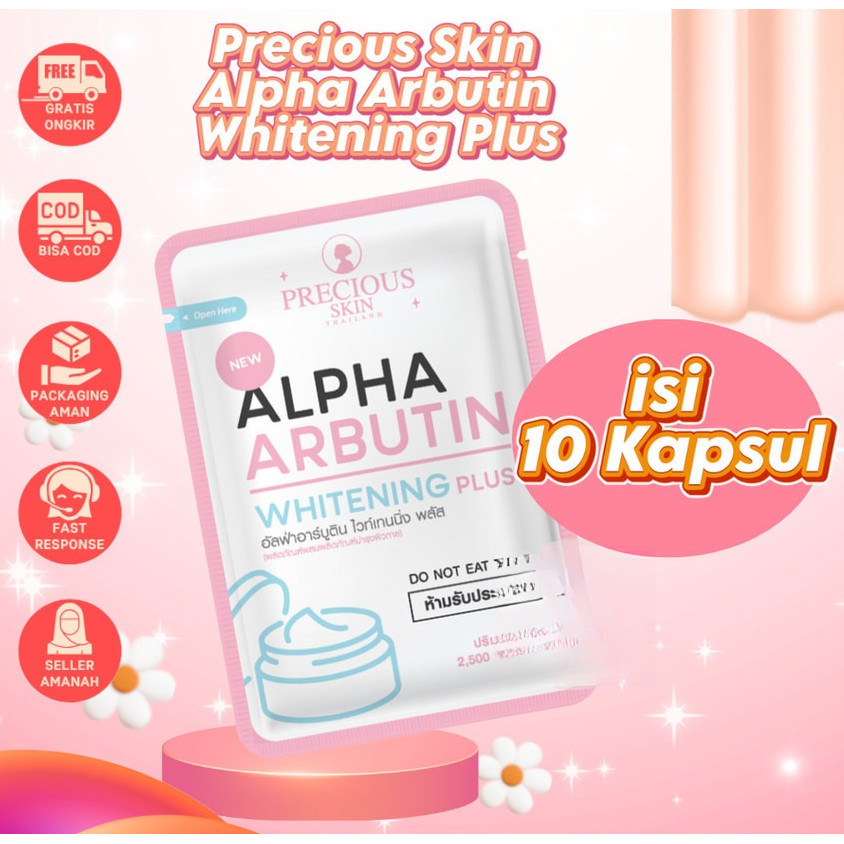 Precious Skin Thailand Alpha Arbutin Whitening 3 Bubuk Lotion 2500mg BPOM ORIGINAL - TINGKLOV