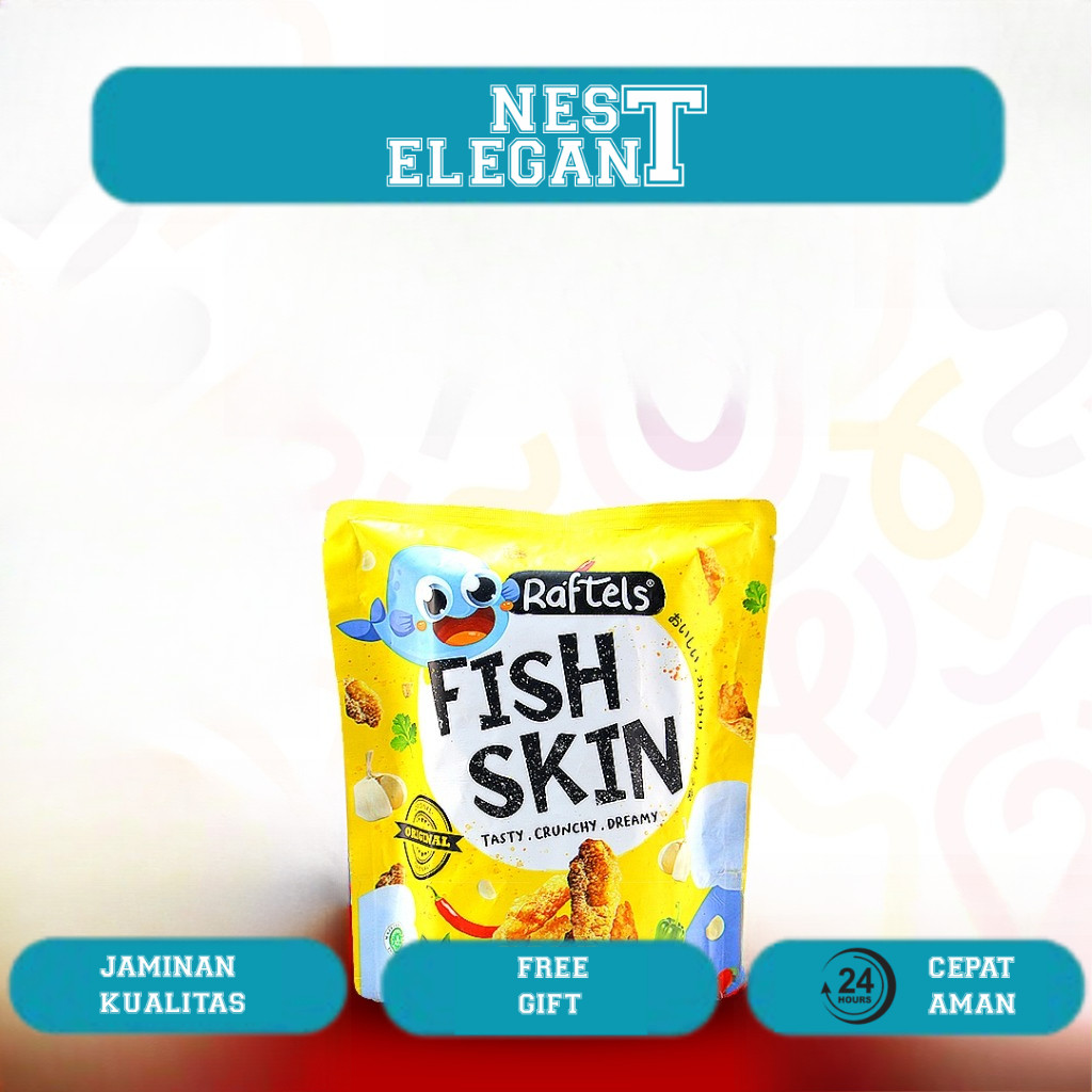 

Raftels - Keripik Kulit Ikan / Fish Skin Rasa Original 75gr Halal