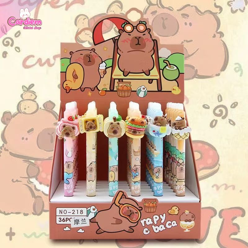 

Pulpen Sanrio Karakter Lucu Kuromi My Melody Pompompurin 3D Clip 48pcs Koleksi Stationery Unik