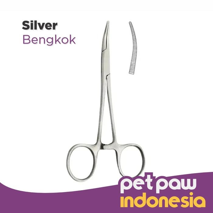 Gunting Pembersih / Pencabut Bulu Telinga Anjing Kucing Hewan - Bengkok