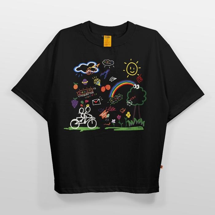 (COD) Nameless Society Oversize T-Shirt - Childhood Quarrel - Hitam, S