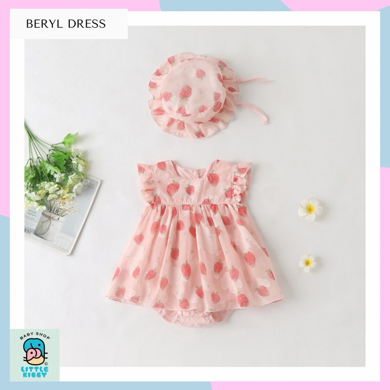 JOVSHOP LITTLE KIBBY | BERYL DRESS | DRESS BAYI | BAJU BAYI | BAJU ANAK | GAUN PESTA ANAK | GAUN PES
