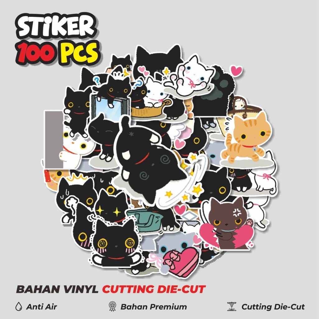 

Terbaru! 50 pcs Stiker Line Kutsushita Nyanko Dekorasi Lucu Kreatif untuk Notebook, Skateboard, HP