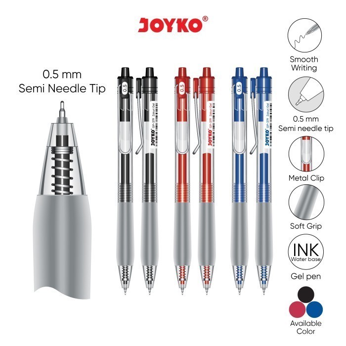 

(1pen) Gel Pen Pulpen Pena Joyko GP-379 Zokuri Gel 0.5 mm