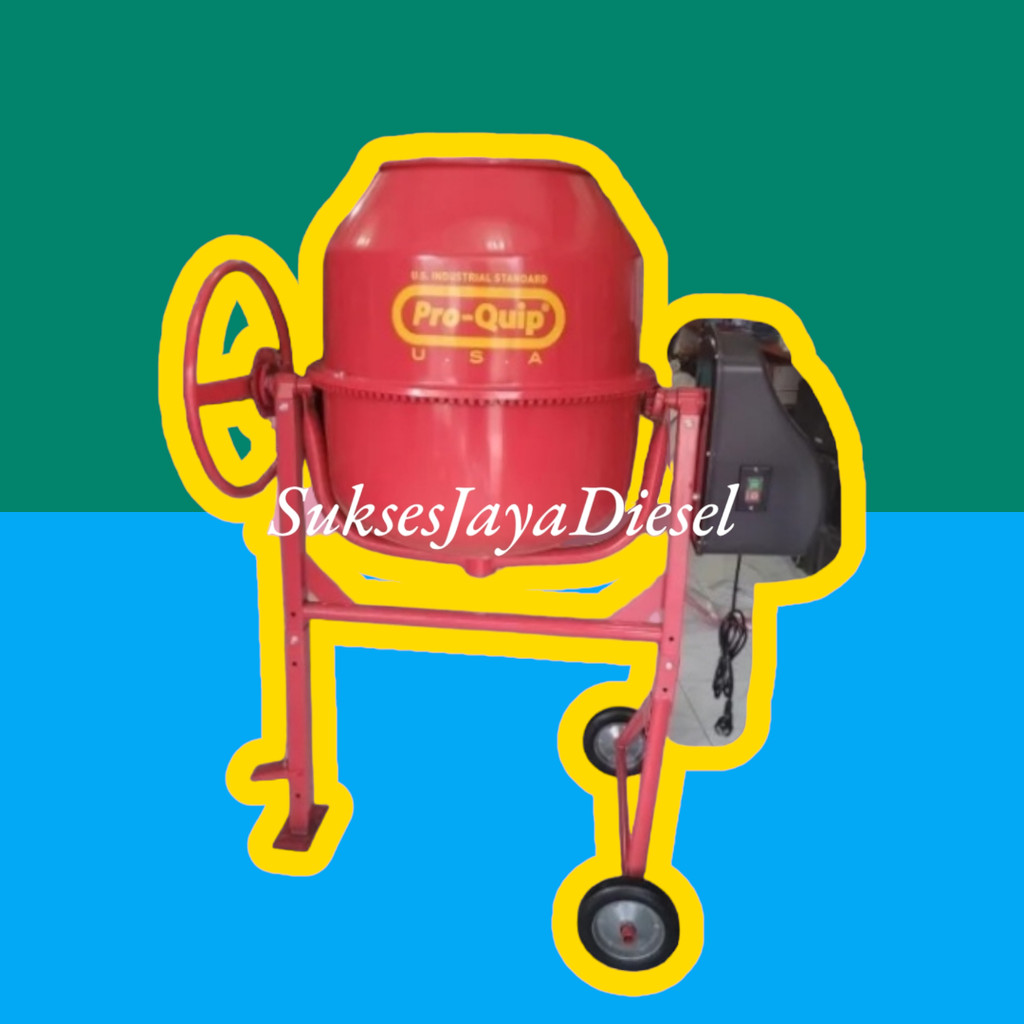 

Mesin Pengaduk Semen Beton / Molen Semen PRO-QUIP 220Liter