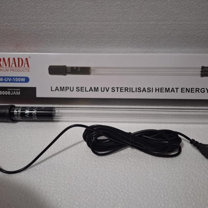 lampu uv kolam ikan celup ARMADA AM UV 100 W 100 WATT basmi alga lumut penjernih air