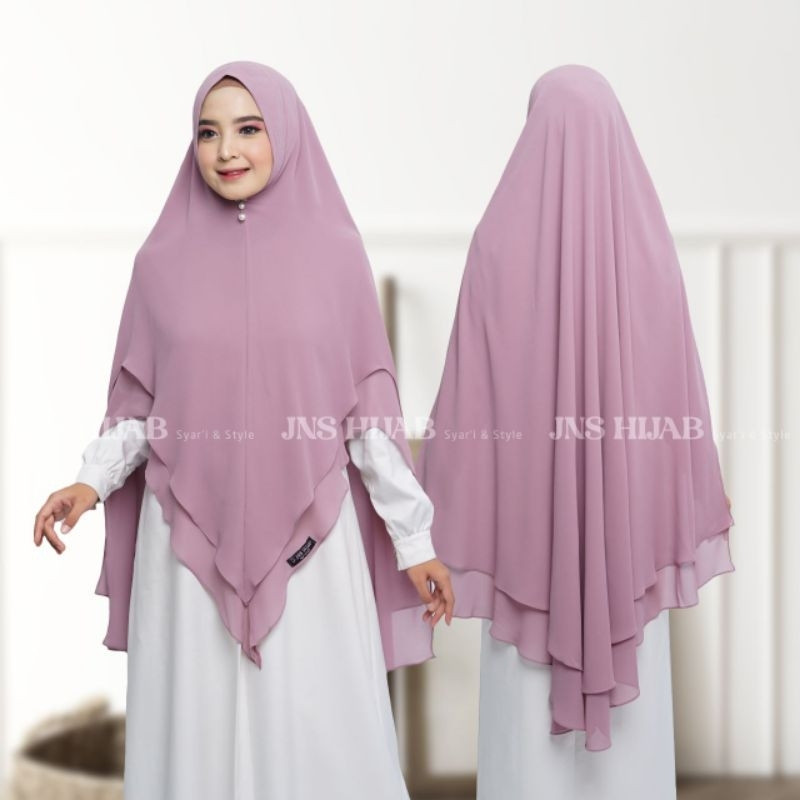 Khimar sahla POLOS/KHIMAR JUMBO/HIJAB SYARI/KHIMAR CERUTY PREMIUM JNS HIJAB
