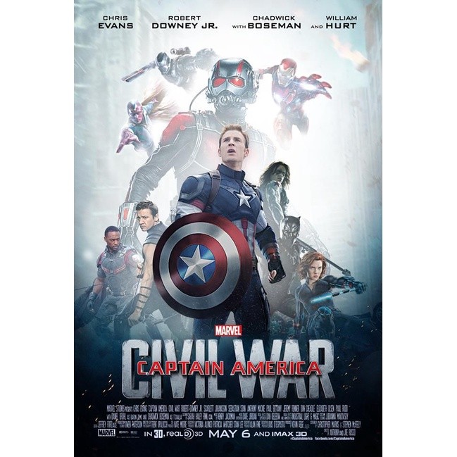 DVD  Captain America 3 Civil War