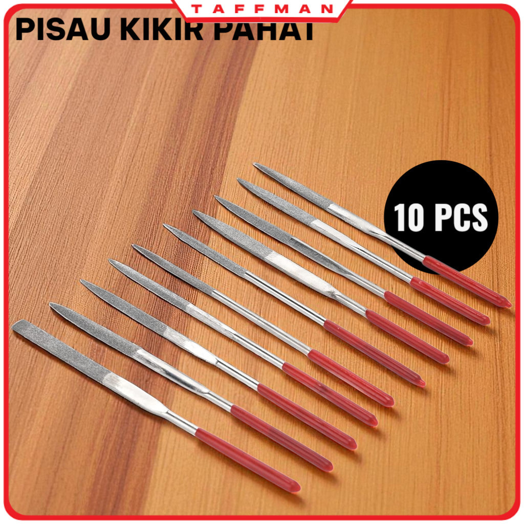 TM - Diamond Needle Files Carving 10in1 Pisau Kikir Pahat - FD340P