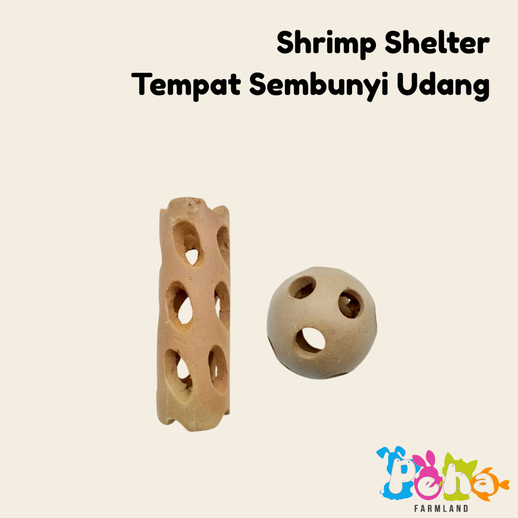 Shrimp Shelter Tempat Sembunyi Udang Rumah Ikan Hiasan Rumah Udang Rumah Lobster Rumah Kepiting Lobs