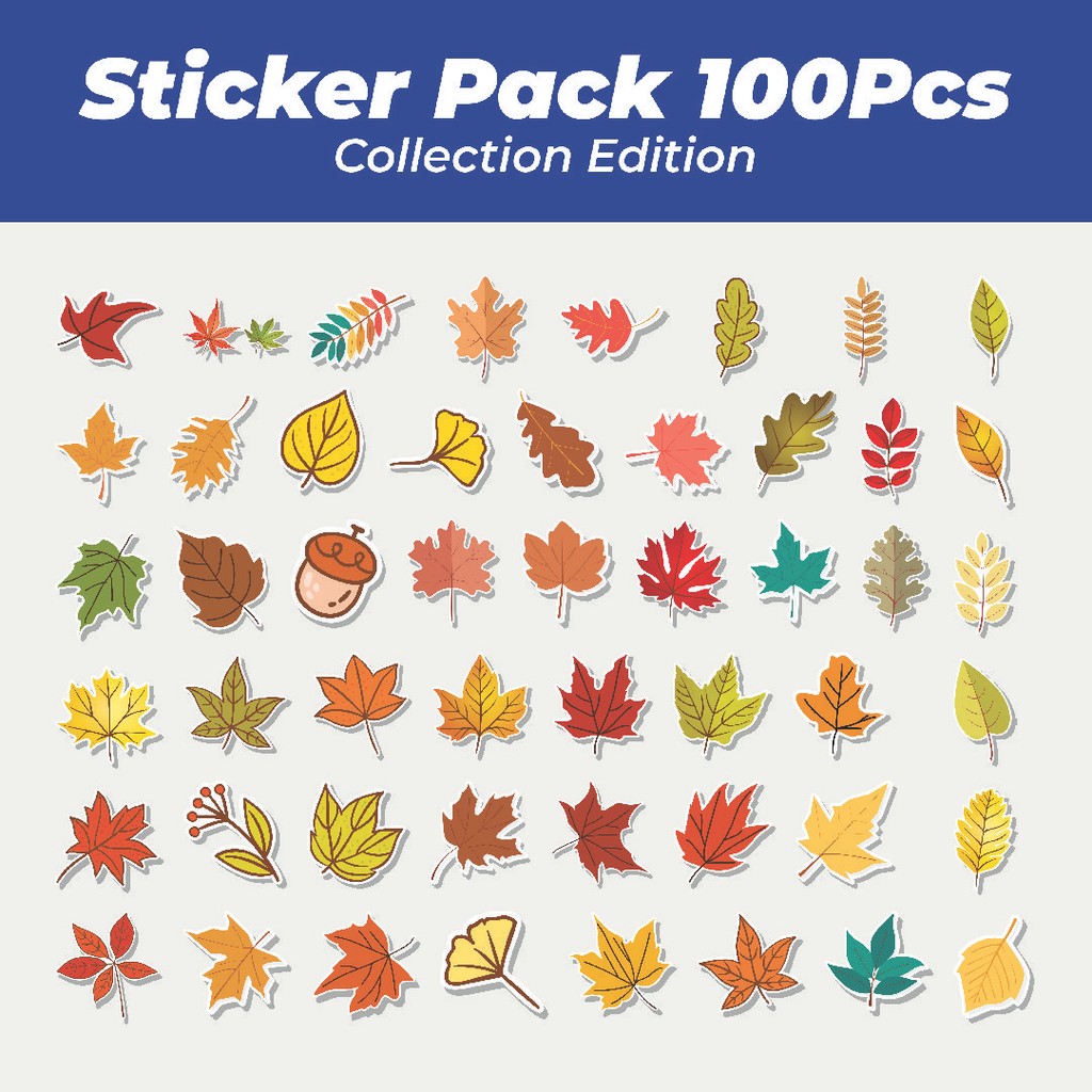 

Hot Stiker Daun Musim Gugur Lucu Anti Air Stikers Berperekat Waterproof Sticker Decal Buat Motor Helm Buku Journal Koper Casing HP Laptop Botol Minum