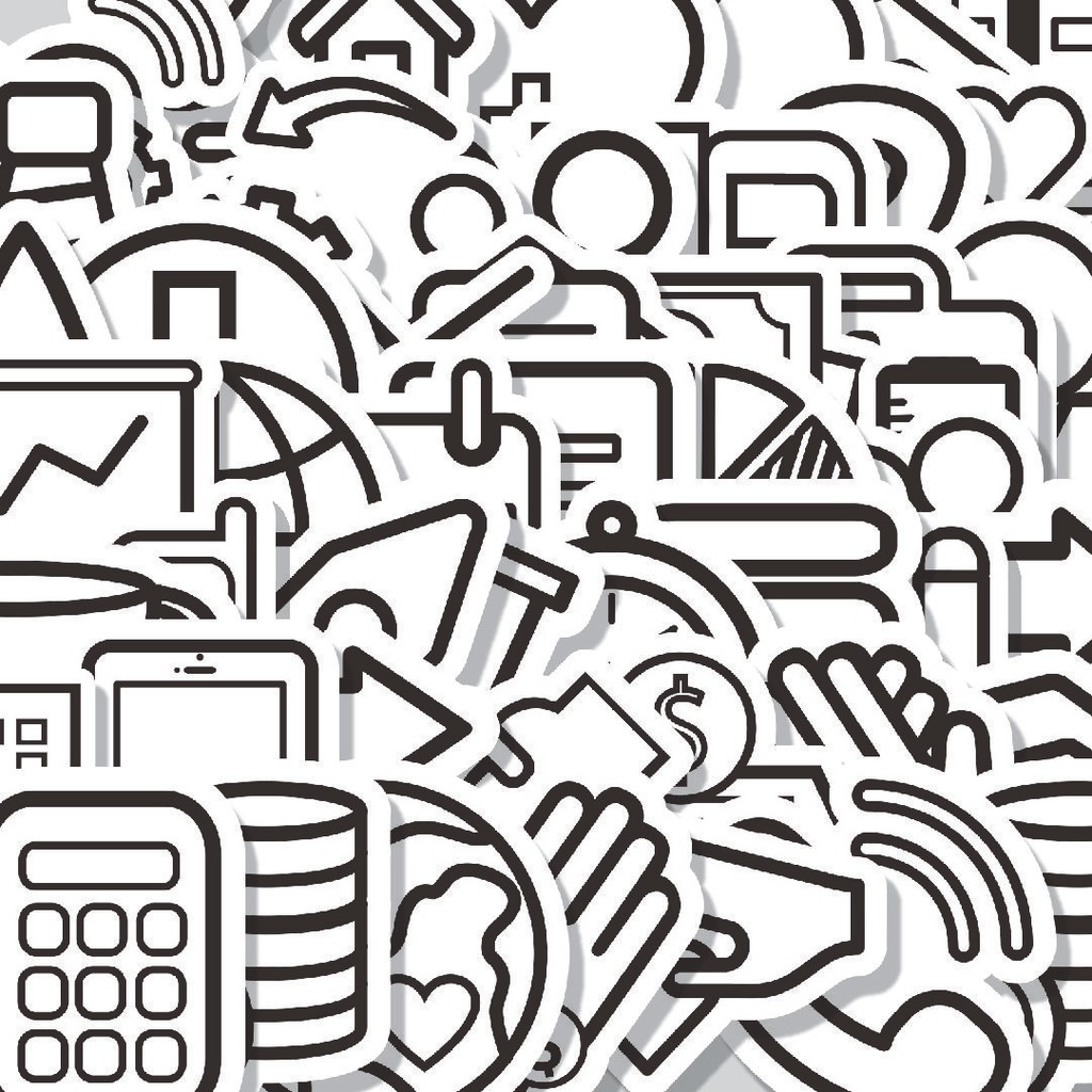 

Stiker Cutting Pack Stiker Icon UI [User Interface] Isi 100Pcs Series Aesthetic Lucu Keren Untuk Koper Bahan Vynil