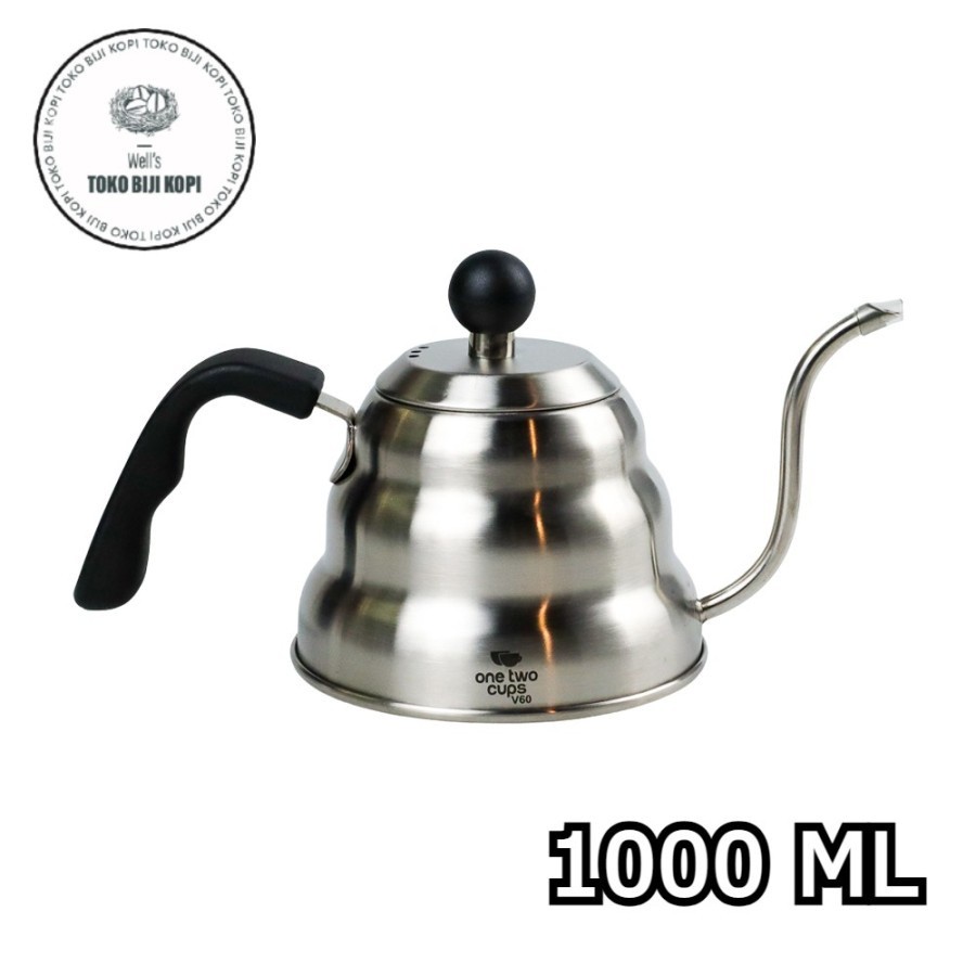 TEKO KETTLE LEHER ANGSA GOOSENECK STAINLESS 1000 ML (NON TERMOMETER)Murah