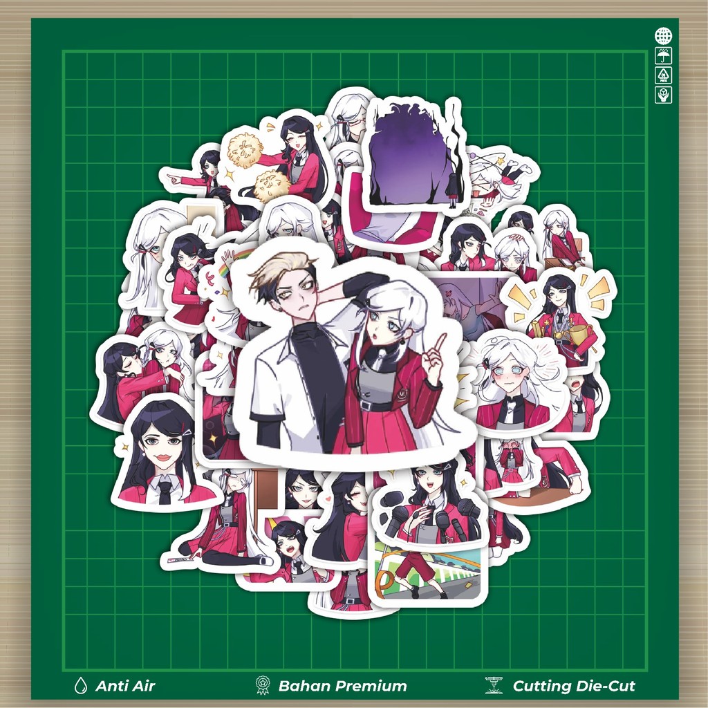 

HOT 50 PCS STIKER Stiker Kartun Twins Vee & Kate Stiker Fashion Cars Decal Dingin Kartu Album Custom Vinyl Anti Air- Sticker Aesthetic Buku Journal Koper Casing HP Tablet Laptop Helm Motor Botol Minum