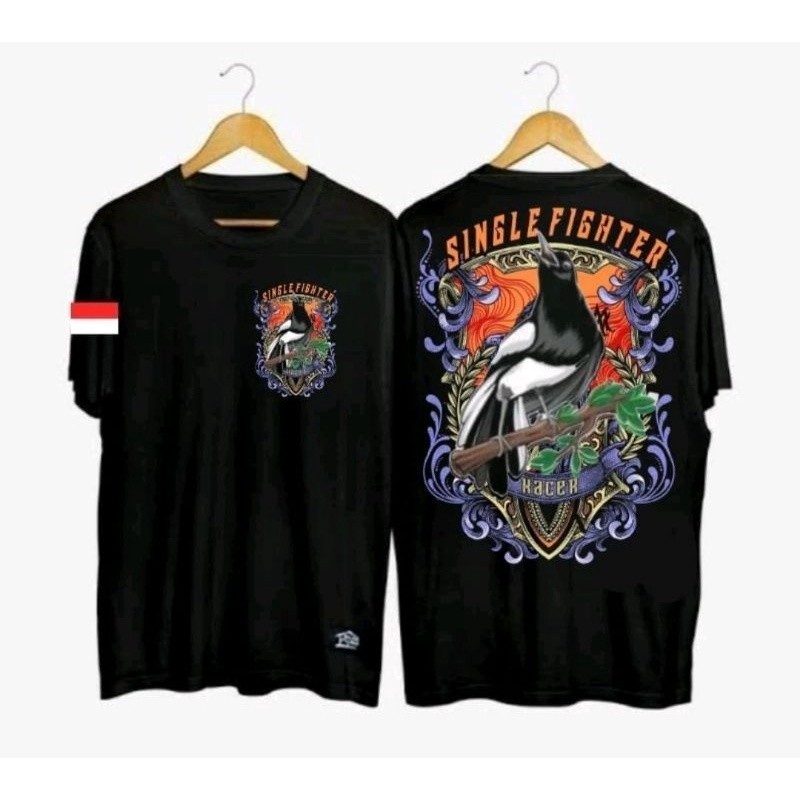 KAOS SINGLE FIGHTER BURUNG KACER SABLON DTF