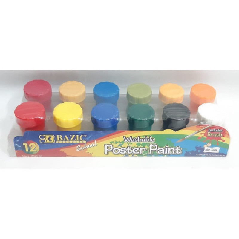 

Cat Poster Bazic 12 Warna 20ml - Poster Color Paint