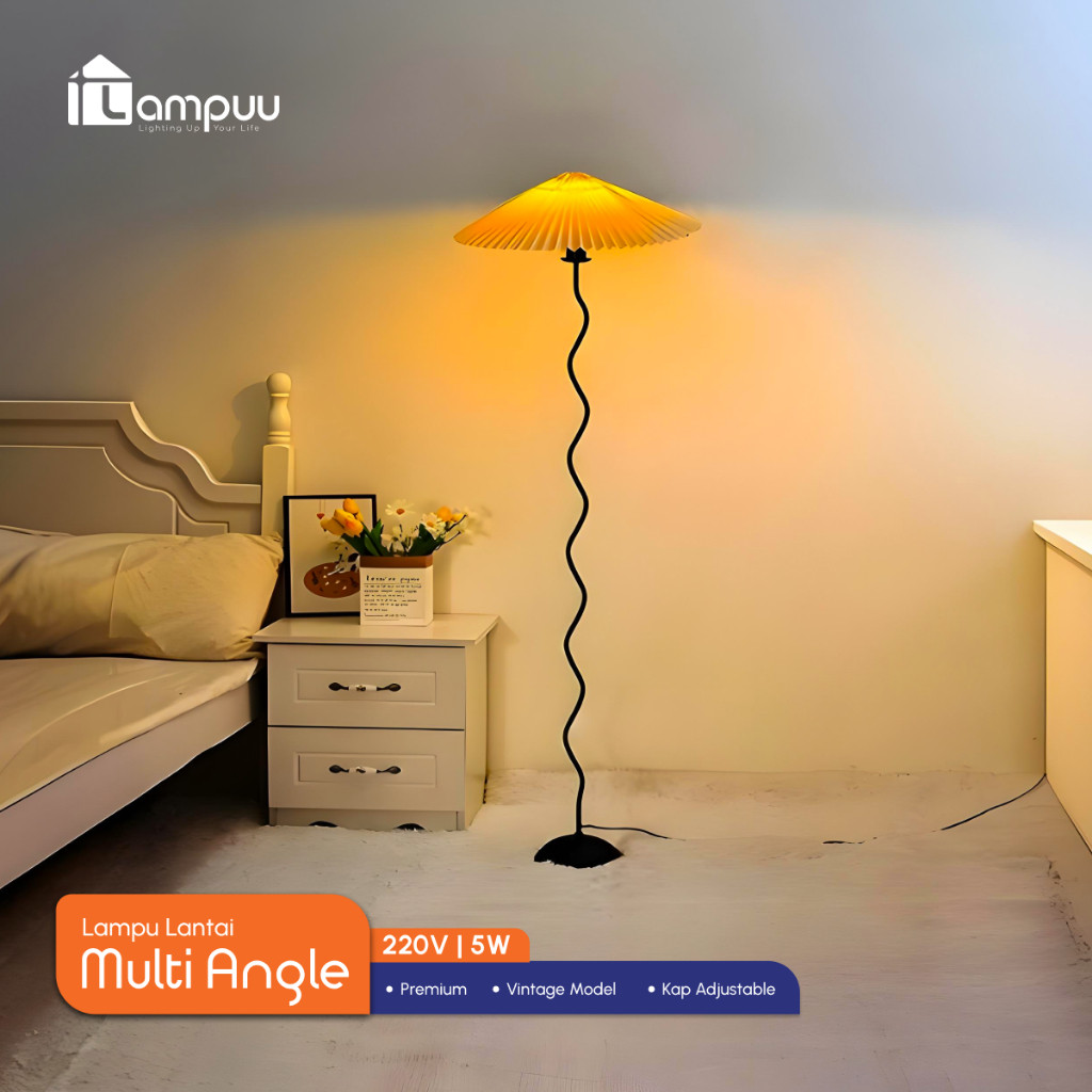 Standing Lamp Lampu Standing Berdiri Aesthetic Lampu Led Kamar Aesthetic  Lampu Hias Ruang Tamu Lamp